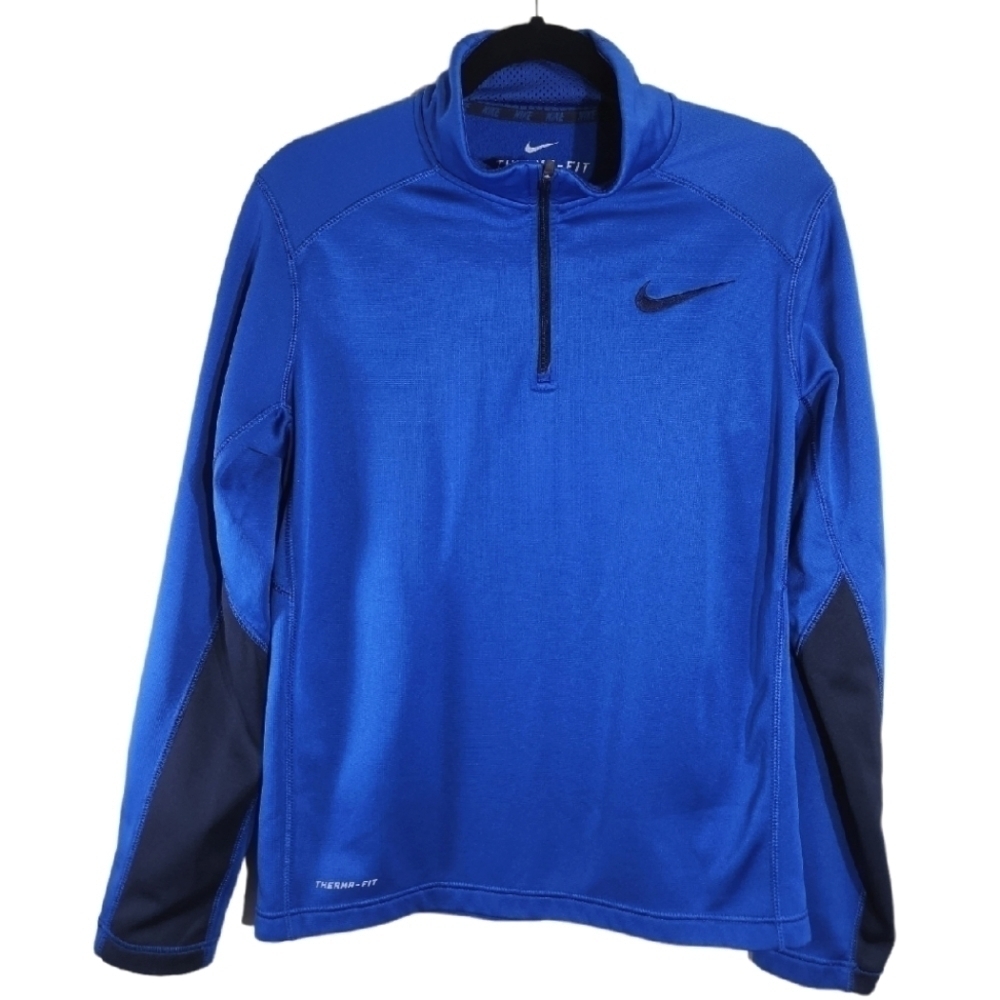 Nike Blue Therma Fit Sweater Mens Small